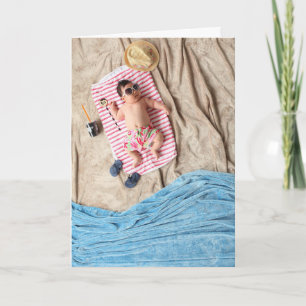 Cartão HAMbyWG - Greeting Card - Baby on Beach