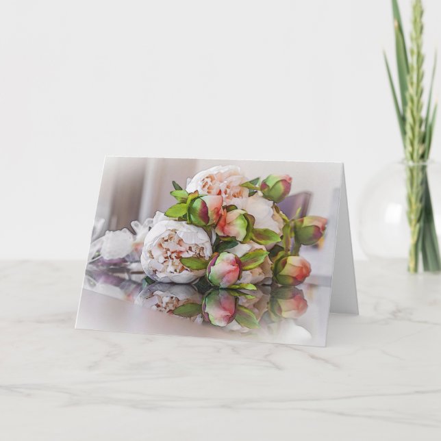 Cartão HAMbyWhiteGlove - Greeting Card -  Peonies (Frente)
