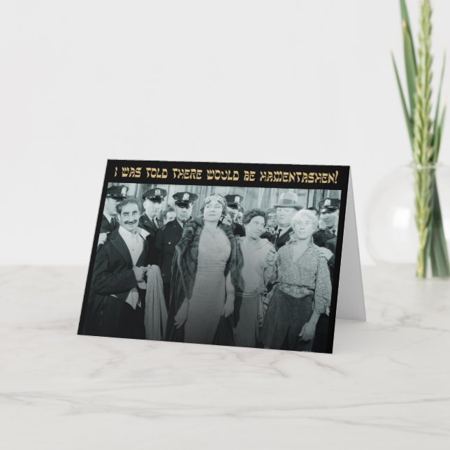 Cartão Hamentashen I was told Purim Card (Frente)