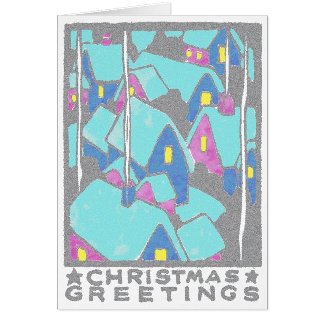 Cartão Hamlet com Neve (Frente)