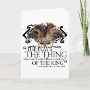 Cartão Hamlet Play Quote