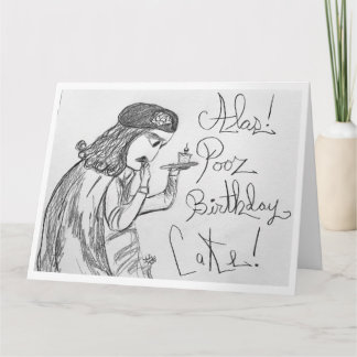 Cartão Hamlet reflete o destino dos bolos de aniversário