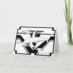 Cartão Hammerhead Shark Greeting Card