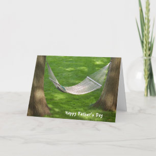 Cartão hammock para o dia dos pais