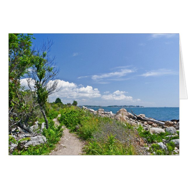 Cartão Hammonasset Path Notecard (Frente Horizontal)