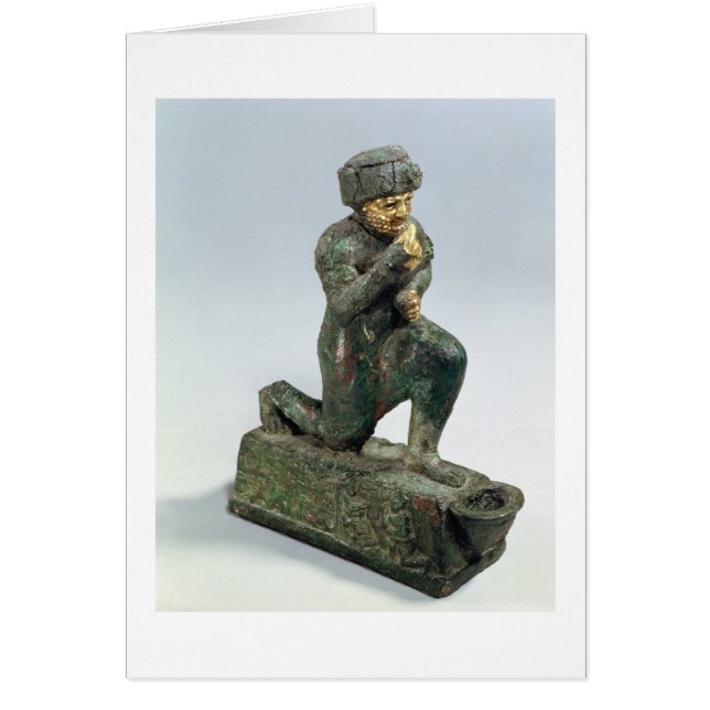 Cartão Hammurabi, rei de Babylon, praying antes de um (Frente)