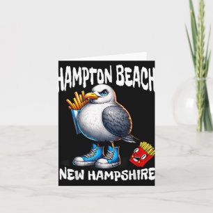 Cartão Hampton Beach New Hampshire Seagull French Fries S