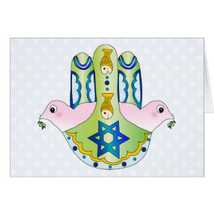 Cartão Hamsa judaico