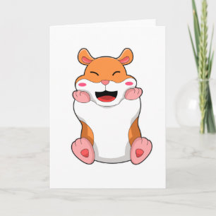 Cartão Hamster com bochechas vermelhas