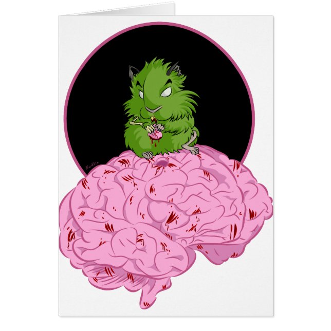 Cartão Hamster do zombi (Frente)