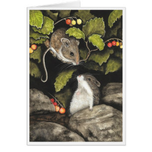 Cartão Hamster dos ratos dos animais selvagens pelo