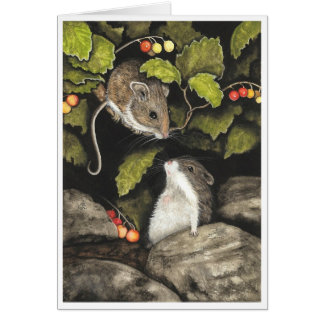 Cartão Hamster dos ratos dos animais selvagens pelo