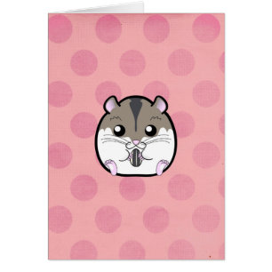 Cartão Hamster natural do anão do russo