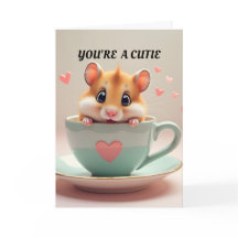 Hamster Valentine Day Card