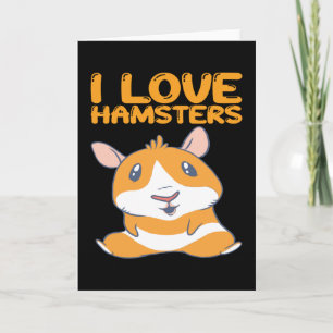 Cartão Hamsters - Eu Amo Hamsters