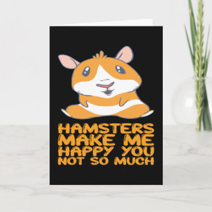 Cartão Hamsters - Hamsters Me Fazem Feliz