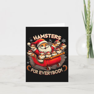 Cartão Hamsters Para Todos O Natal Pijama Hamster K