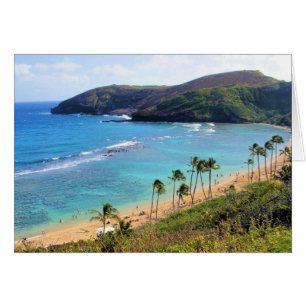 Cartão Hanauma Bay, Honolulu, Oahu, Vista do Havaí