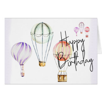 Cartão Hand Made Card Balloon - Happy Birthday