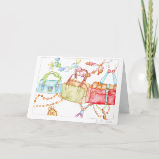 Cartão Handbags Fair greeting card