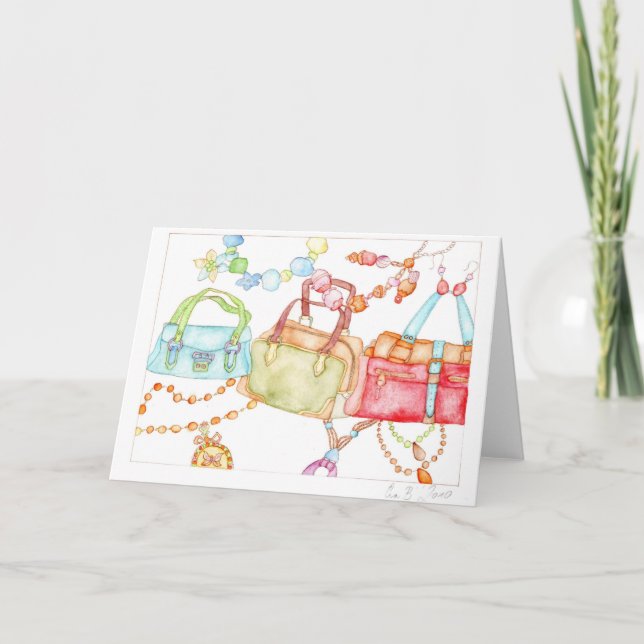 Cartão Handbags Fair greeting card (Frente)