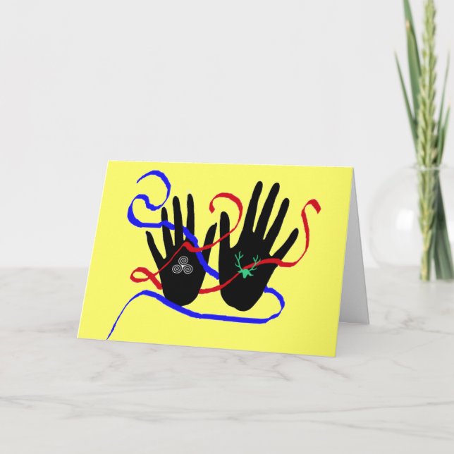 Cartão Handfasting Greeting (Frente)