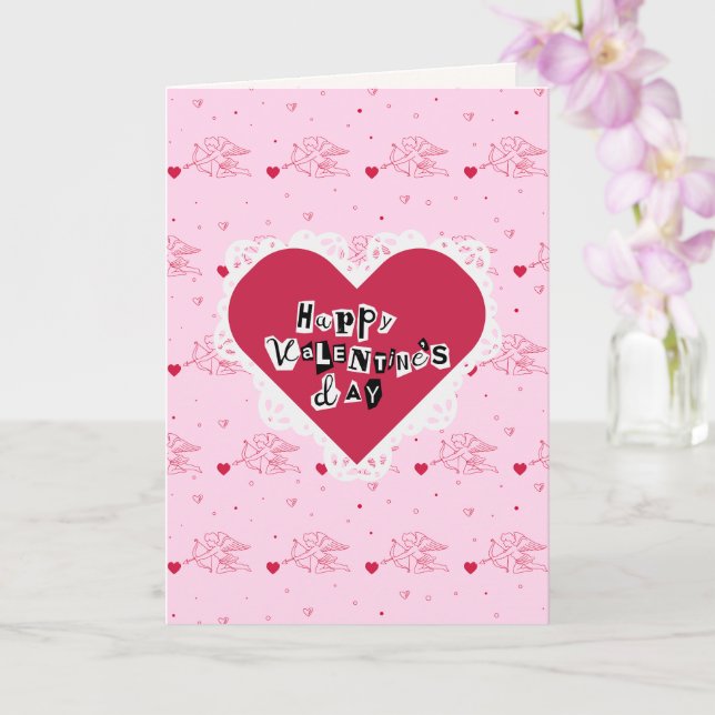 Cartão Handmade Happy Valentine's Day Card (Orquídea)