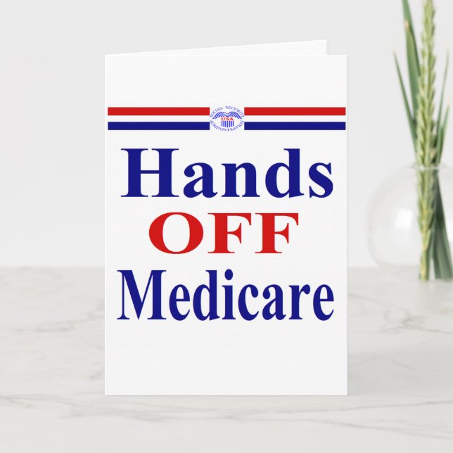 Cartão Hands Off Medicare (Frente)