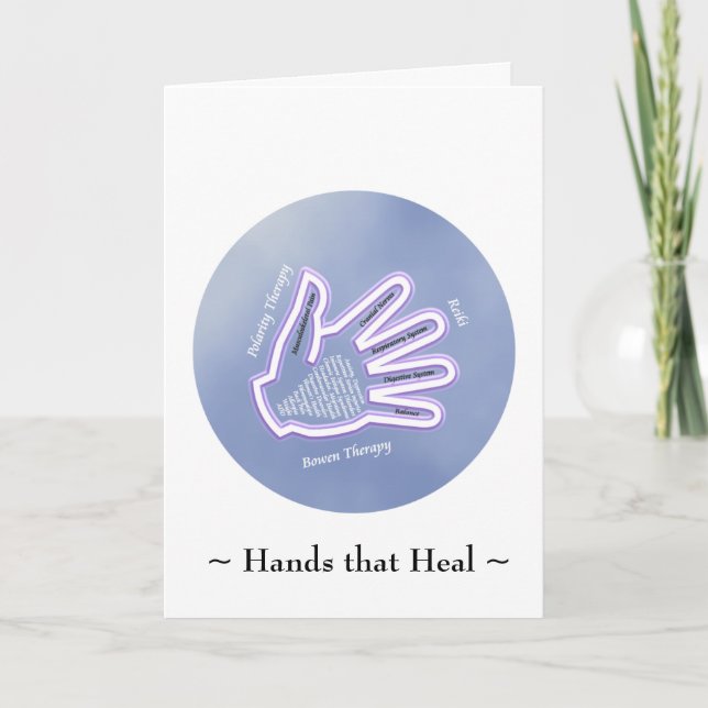 Cartão Hands that Heal  - Greeting Card (Frente)