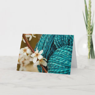 Cartão Handspun with Plum Blossoms Card