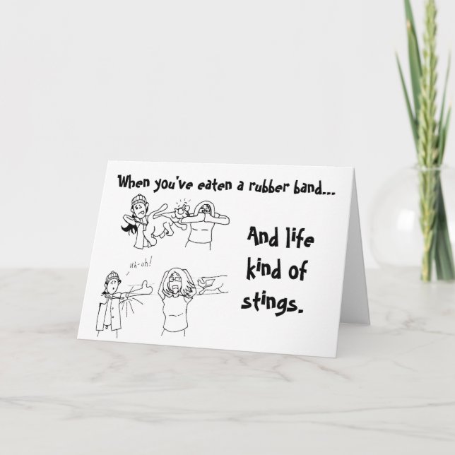 Cartão Hang In There Card (Frente)