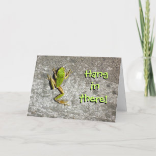 Cartão Hang in There Frog Card