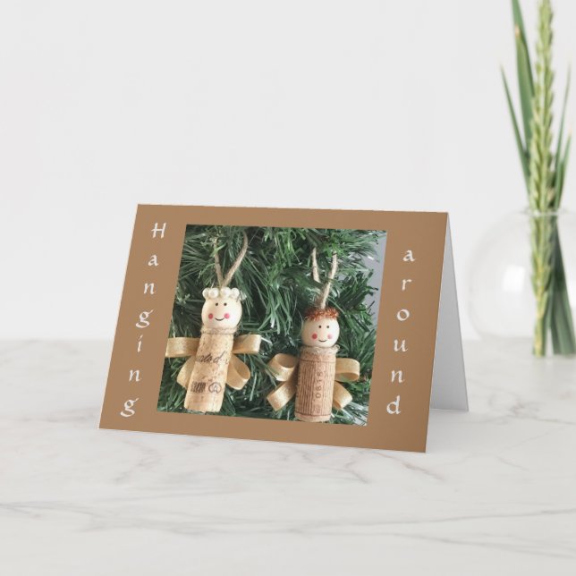 CARTÃO HANGING AROUND TO SAY *HAVE A MERRY CHRISTMAS DAY* (Frente)