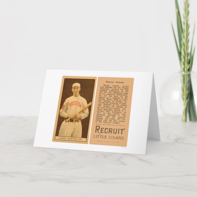 Cartão Hank Gowdy Braves Baseball 1912 (Frente)