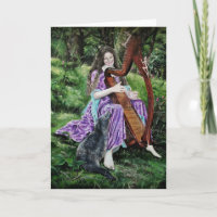 Hannah Titania,fairy seal selkie greeting card