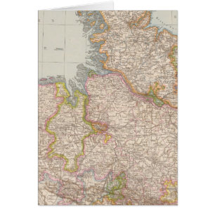 Cartão Hannover, SchleswigHolstein, Mapa do Norte da Alem