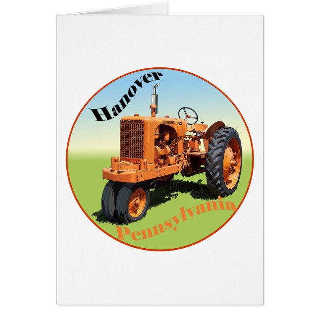 Cartão Hanover, Pensilvânia (Frente)
