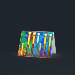 Cartão Hanukkah 11<br><div class="desc">Um cartão para enviar a sua família,  amigos e colegas para celebrar e apreciar Hanukkah.</div>