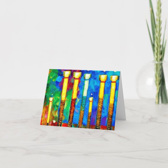 Cartão Hanukkah 11 (Frente)