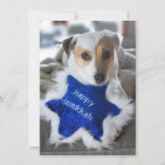 Cartão Hanukkah dos Motores<br><div class="desc">Amantes de cães,  especialmente aqueles que têm carinho por Jack Russell Terriers e pelo Parson Russell Terriers,  apreciarão este doce Cartão Hanukkah.</div>