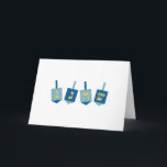 Cartão Hanukkah Dreidel<br><div class="desc">Passe os corredores e o resto da sua casa em Chanucá com este design nos seus projetos de férias.</div>