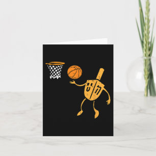 Cartão Hanukkah Dreidel Bysketbyll Chanukah judeus Men Bo