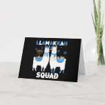 Cartão Hanukkah Llama Feliz Natal Llamakah Squad Cute<br><div class="desc">Engraçado lama alpaca Menorah presentes para mulheres e homens,  adolescentes,  crianças,  meninas,  meninos que amam Hannukah,  Feriados Judeus Channukah,  Happy Llamakah,  meias de Natal de lhama judia. Presente ideal para o Natal,  Rua,  Nick,  Ano Novo,  presente de aniversário e outros feriados.</div>