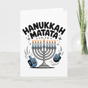 Cartão Hanukkah Matata Hanukkah Judaico Engraçado