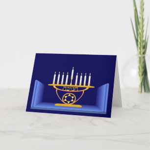 Cartão Hanukkah Menorah