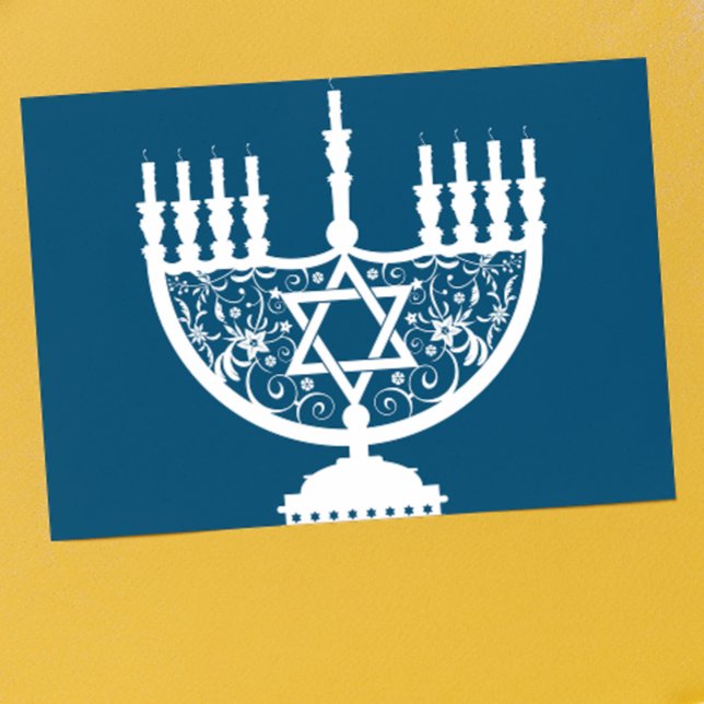 Cartão Hanukkah Menorah (Criador carregado)
