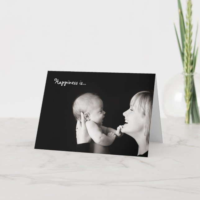 Cartão Happiness is... birthday card (Frente)