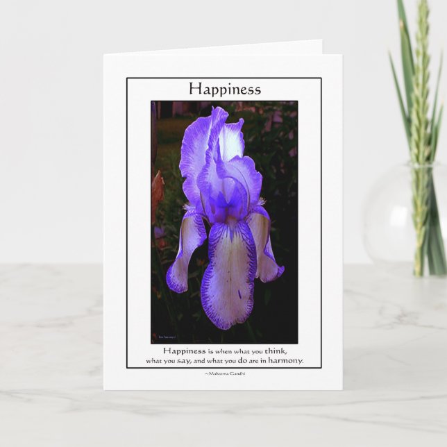 Cartão Happiness is when... (Frente)