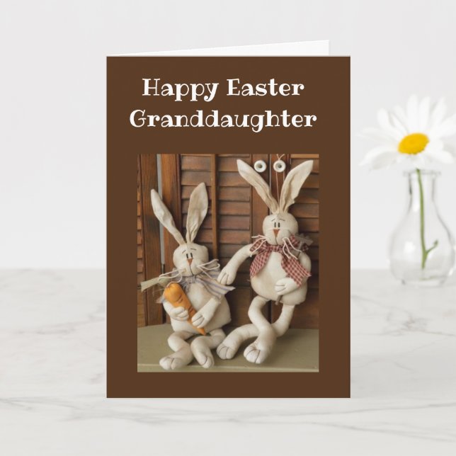 CARTÃO HAPPPY EASTER **GRANDDAUGHTER** CARD (Planta pequena)
