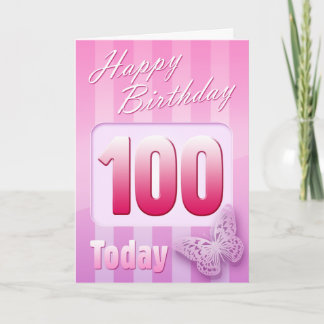 Cartão Happy 100th Birthday Grand Mother Great-Aunt Mom